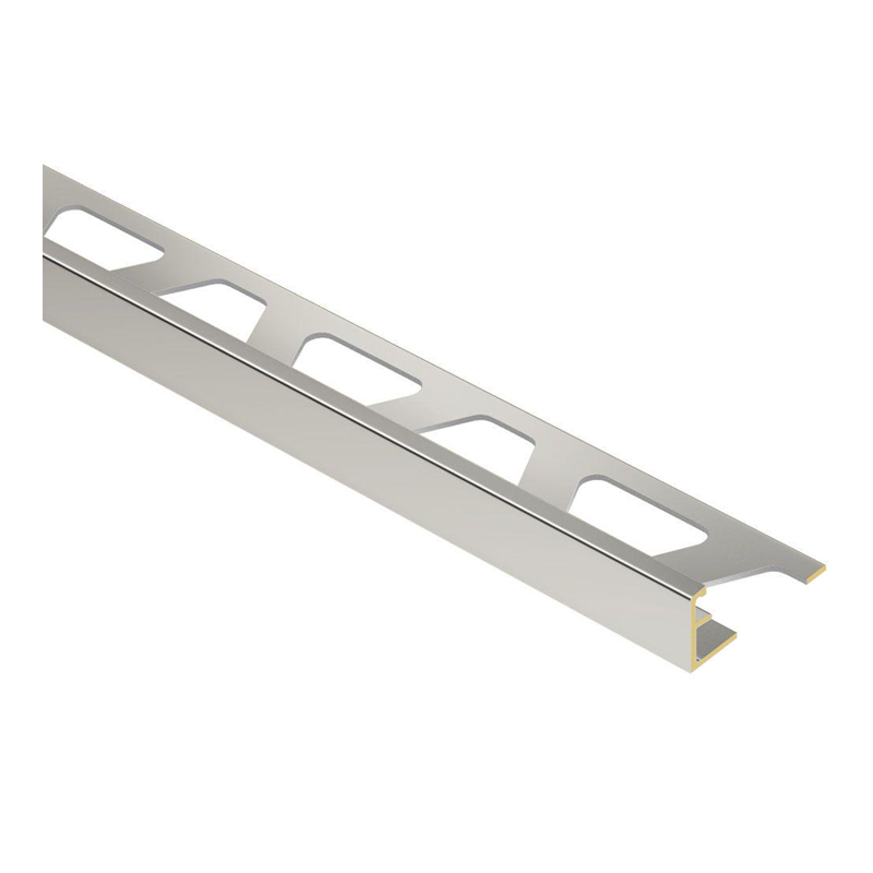 Schlüter Trendline JOLLY-AC Edge Tile Trim - Coated Aluminium, Chrome Plated Brass