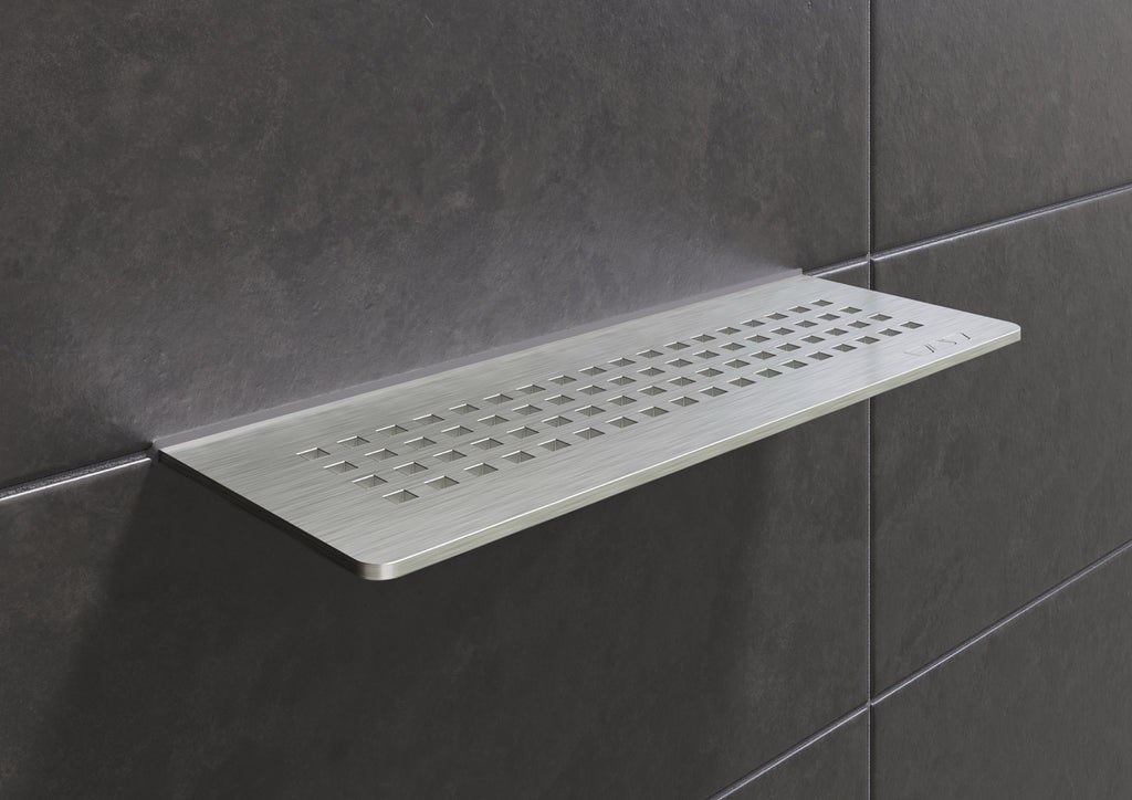 Schluter SHELF-W-S1 Shower Wall Floating Shelf - SQUARE, Coated Aluminium, 300x115mm