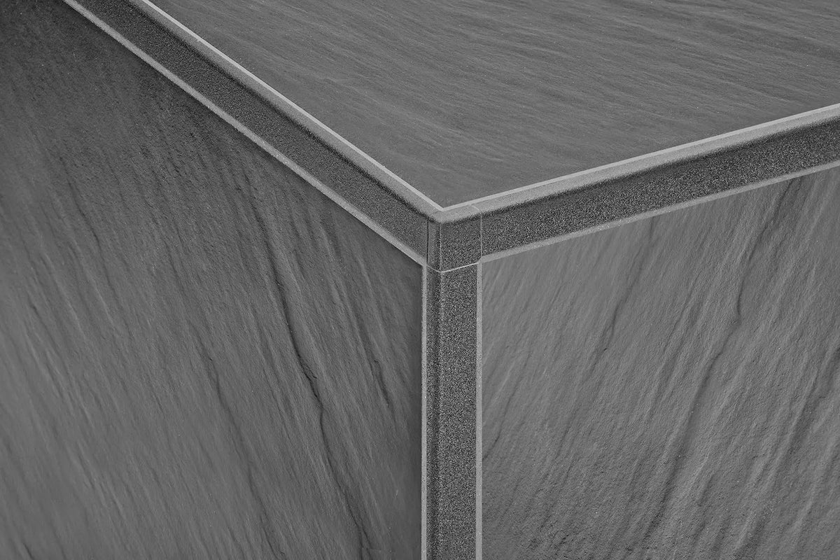 Schlüter-JOLLY-TS 90° external corners and plug-in connectors Aluminium, textured natural ivory