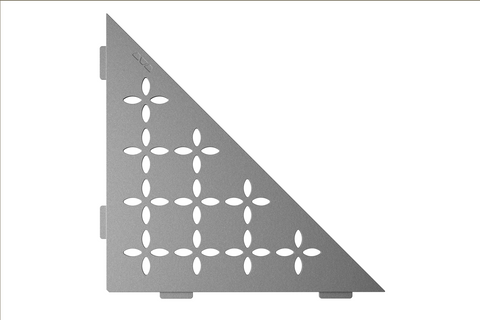 Schluter SHELF-E-S1-AC Triangular Corner - FLORAL, Coated Aluminium, 210x210mm