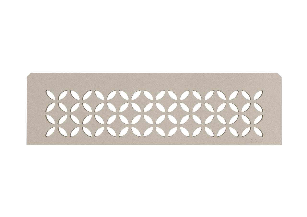 Schluter SHELF-N-S1-EB Shower Niche Shelf - FLORAL, Coated Aluminium, 300x87mm