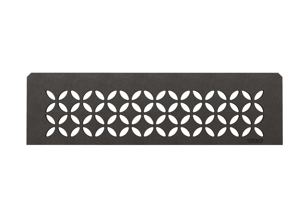 Schluter SHELF-N-S1-EB Shower Niche Shelf - FLORAL, Coated Aluminium, 300x87mm