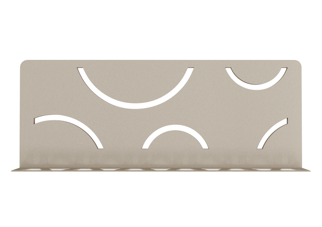 Schluter SHELF-W-S1 Shower Wall Floating Shelf - CURVE, Coated Aluminium, 300x115mm