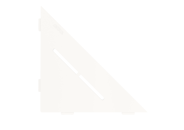 Schluter SHELF-E-S1 Triangular Corner - PURE Design, Coated Aluminium, 210x210mm