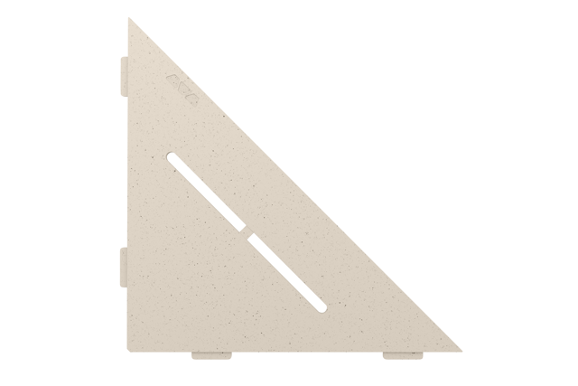 Schluter SHELF-E-S1 Triangular Corner - PURE Design, Coated Aluminium, 210x210mm