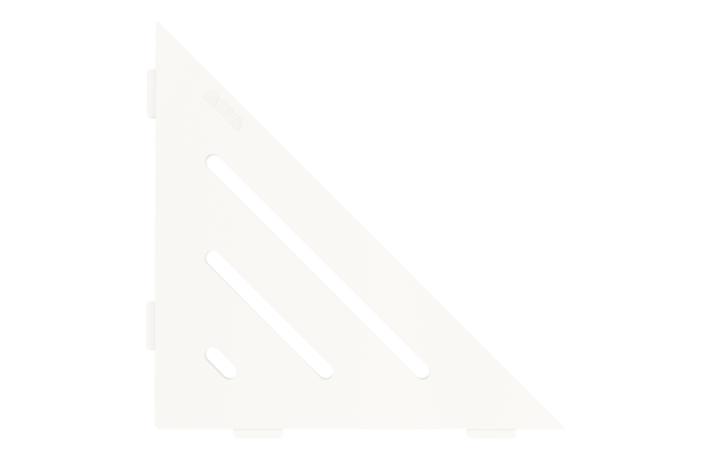Schluter SHELF-E-S1 Triangular Corner - WAVE, Coated Aluminium, 210x210mm