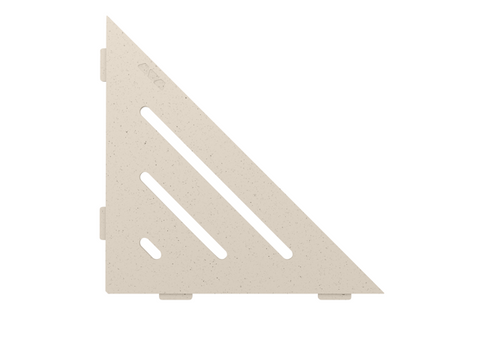 Schluter SHELF-E-S1 Triangular Corner - WAVE, Coated Aluminium, 210x210mm