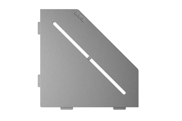 Schluter SHELF-E-S2 Pentagon Shelf - PURE Design, Coated Aluminium, 195x195mm