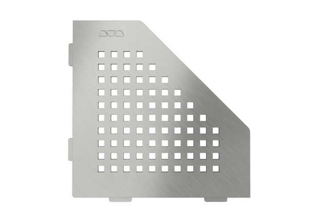 Schluter SHELF-E-S2 Pentagon Shelf - SQUARE Design, Brushed Stainless Steel, 195x195mm