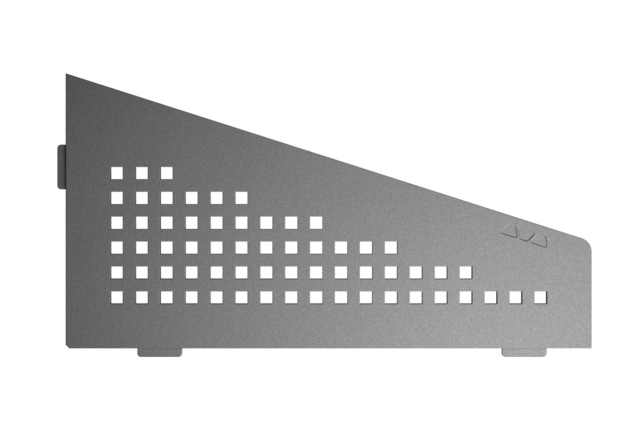 Schluter SHELF-E-S3 Wall Corner Shelf - SQUARE Design, Coated Aluminium, 295x154mm