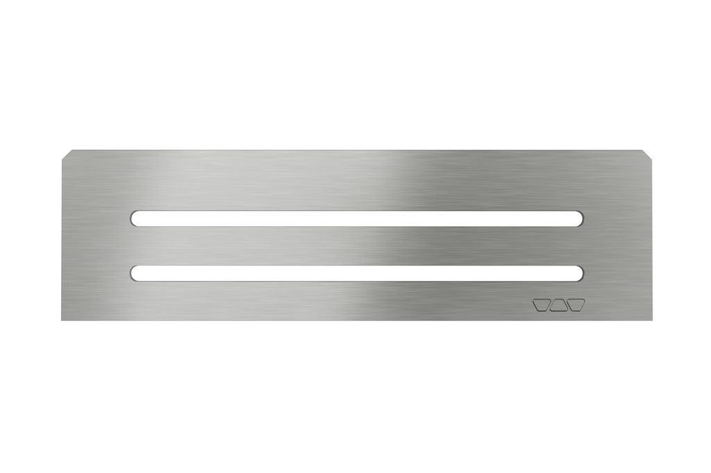 Schluter SHELF-N-S1-EB Shower Niche Shelf - WAVE, Brushed Stainless Steel, 300x87mm