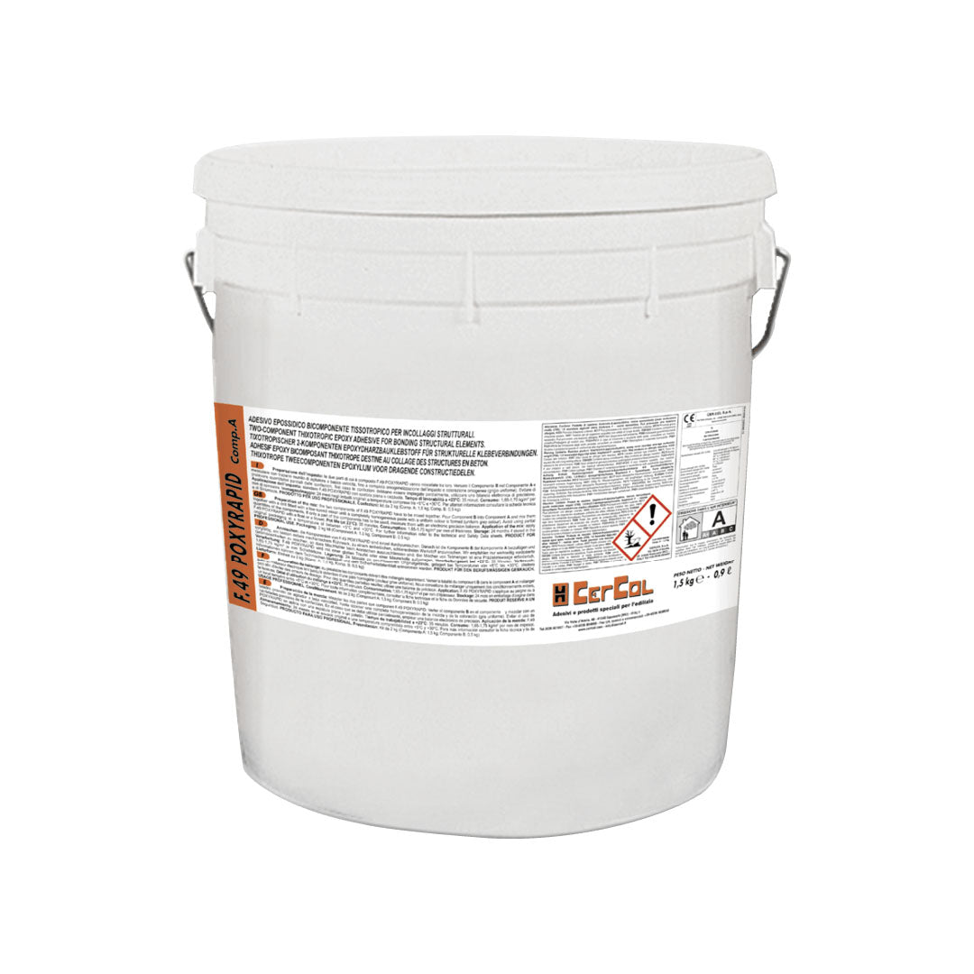 Tub of Cercol F49 Poxyrapid epoxy adhesive