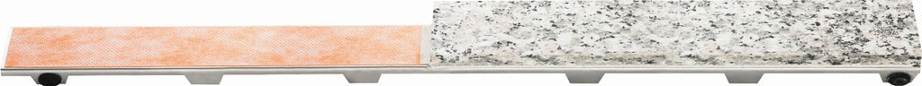 Cross section of Schluter KERDI LINE D Tileable G3 Drain Channel Cover