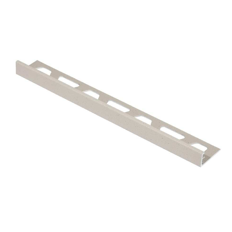 Schlüter Trendline JOLLY-AC TSI Edge Tile Trim - Textured Natural Ivory, Coated Aluminium